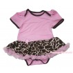 Light Pink Baby Bodysuit Giraffe Light Pink Pettiskirt JS4557